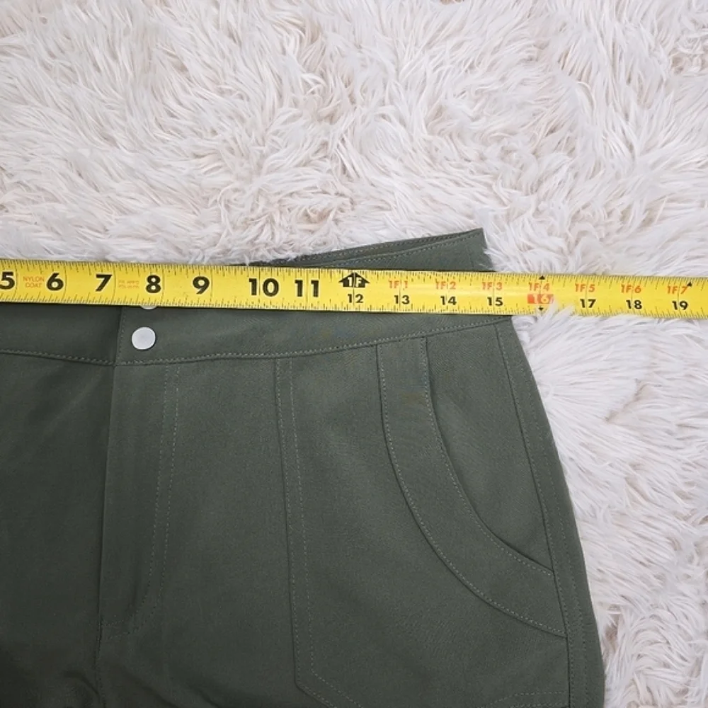 CL🚨 Sunday Green Jogger Pants Size 2 Ruched Hem - Picture 3 of 13